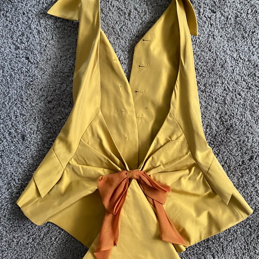 MOSCHINO COUTURE! Backless gold vest. Vintage.